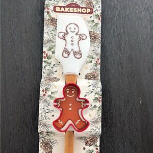 Gingerbread Man Spatula and Cookie Cutter Set